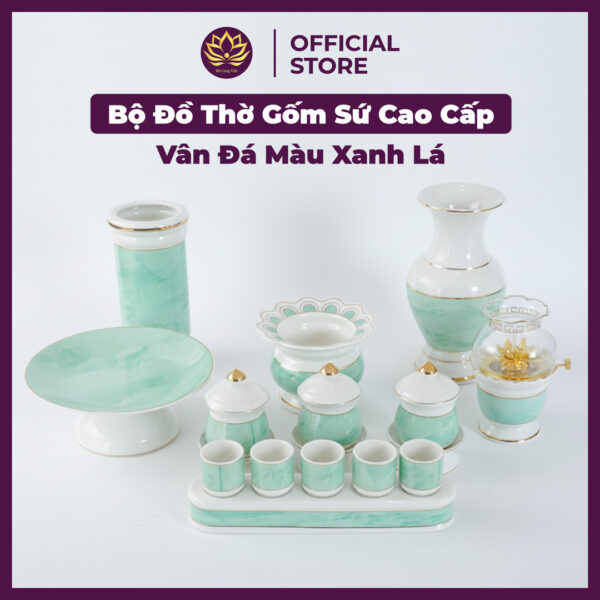 bộ bình xanh lá (trọn bộ)