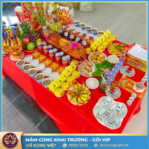 Mâm cúng khai trương gói VIP