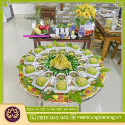 Mâm cúng thôi nôi cho bé trai đơn giản