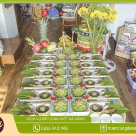Mâm thôi nôi bé trai đủ lễ cho anh Minh – Hải Châu, Đà Nẵng